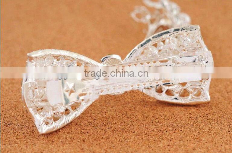 Luxurious rhinestone hair clip with pearl manufacturers China supplier BY 1879