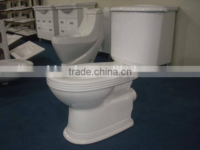 YJ9003A Bathroom Ceramics P-trap Two pcs toilet /WC/Water closet