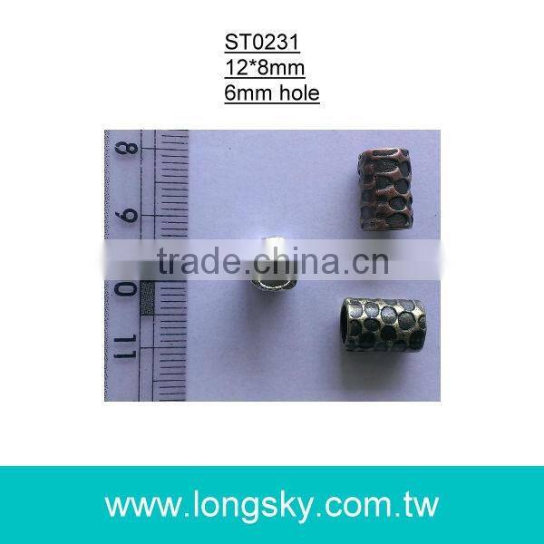 (#ST0225) bell shape zinc alloyed metal cord end stopper