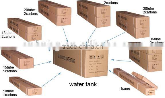 2016 Best quality vacuum tube type mini portable solar heater(Manufacturer)