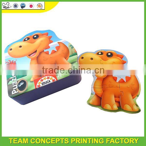 Piece cardboard dinosaur jigsaw puzzle