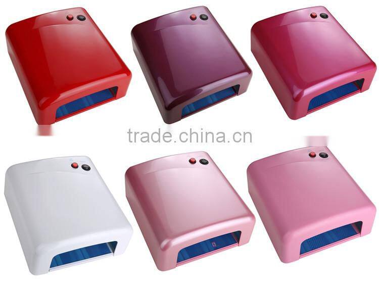 818 uv curing lamp UV nail lamp with shiny printing 36W magnifying lamp for nail salon nail art machine