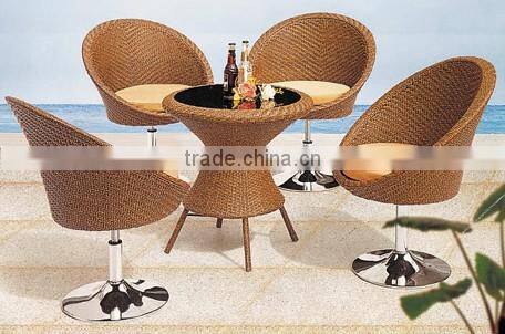 modern rattan bar chair & table hot sale for outdoor