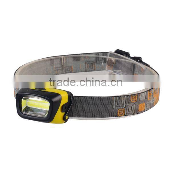 Battery Powered Ultra Bright 3W COB LED Headlamp