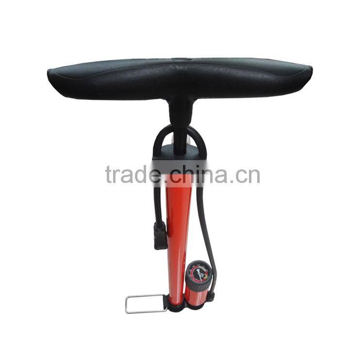 10 bar iron bicycle floor pump with guage,bicycle foot pump