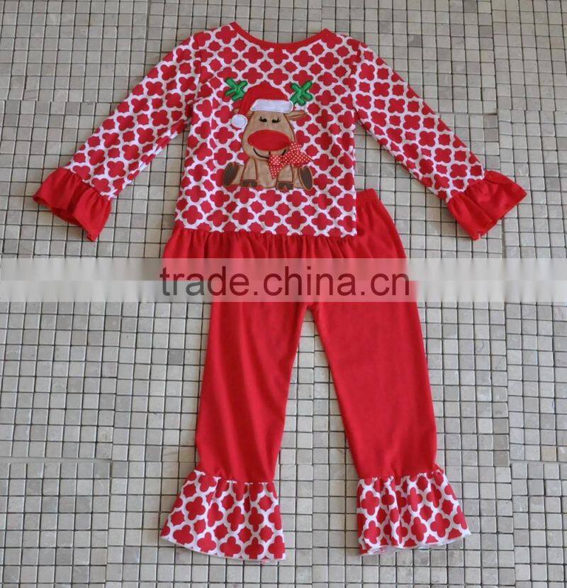 2016 New Arrival Winter Fall Baby Clothing Pumpkin Tops Ruffle Pants Halloween Outfits