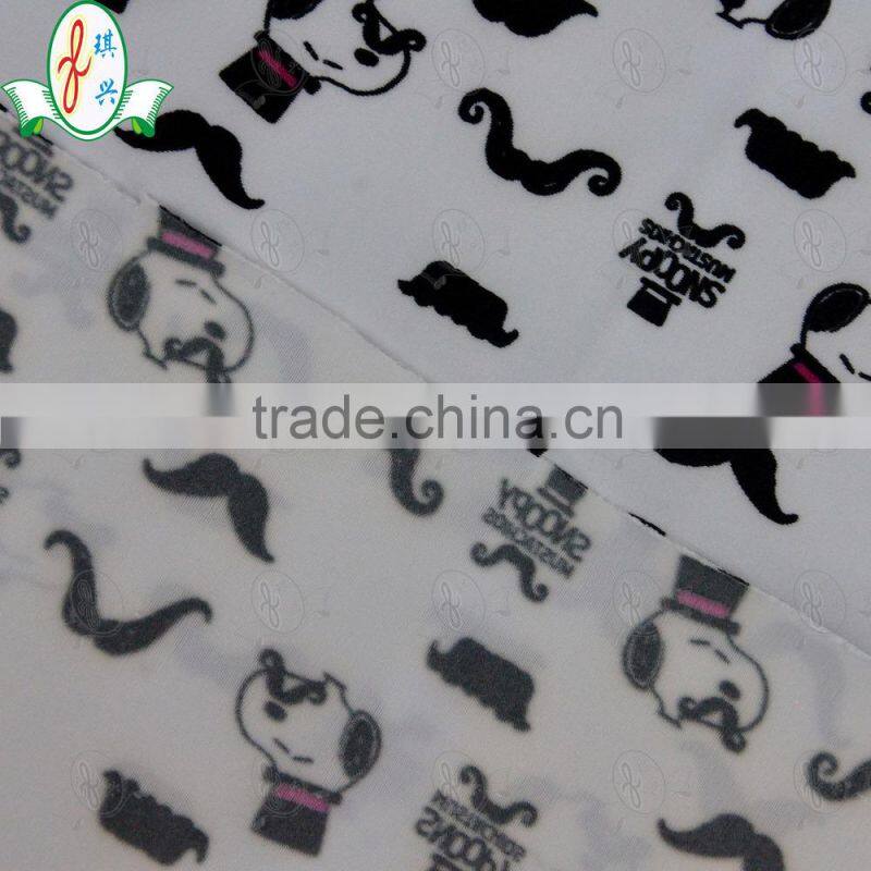 Custom Newest Design!!!High Elastane Quality 4 Way Stretch Soft Print Lingerie Fabric Print Snoopy Ployamide Elastane Fabric