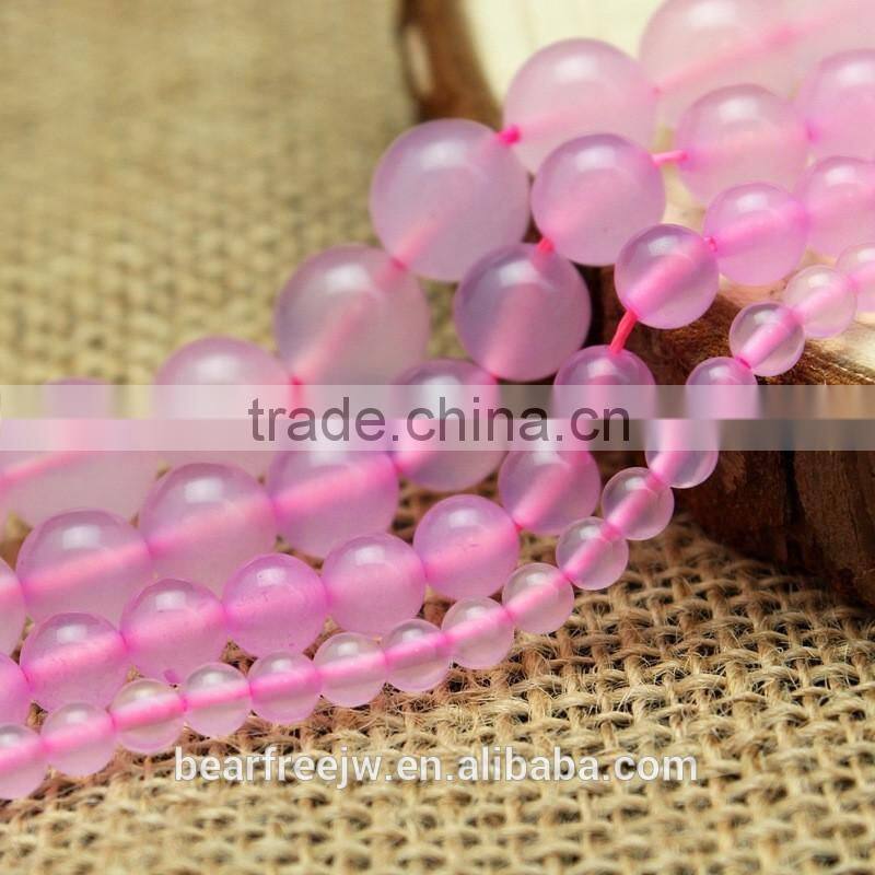 4mm/6mm/8mm/10mm Wholesale Natural Pink Agate Gemstone beads, faceted round shape Pink agate beads