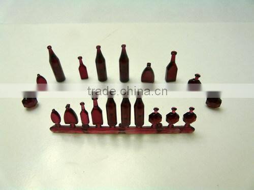 mini model bottle, scale bottle set, plastic bottle in model materails, building model materials, architecture model