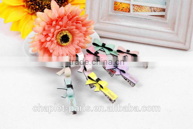 wholesale girls cellulose acetate bowknot hairpin