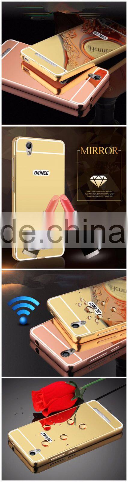 Samco Luxury Air Aluminum Metal Bumper Detachable + Mirror Hard Back Cover Case for Gionee F103