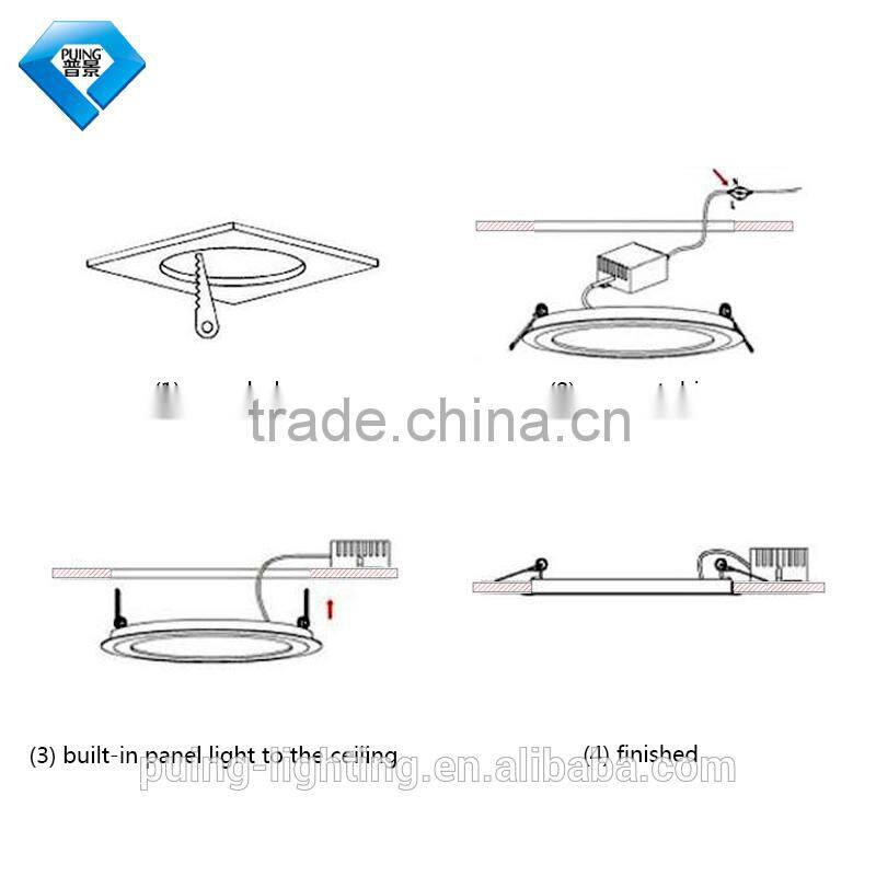wide voltage 85-265 led panel light 12w round flat panel led lighting SMD 2835