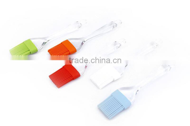 FDA/LFGB PS Handle Popular Style Good Function Plastic Handle Silicone Brush