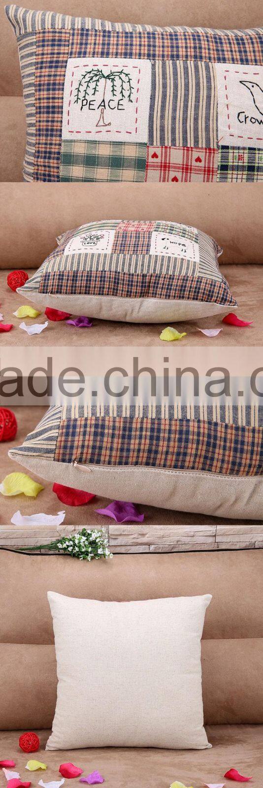 Personality Cartoon Embroidered Cushion Cover Sofa Chair Head Pillow