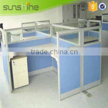 demountable office partition for 4 persons work station guangzhou office furniture