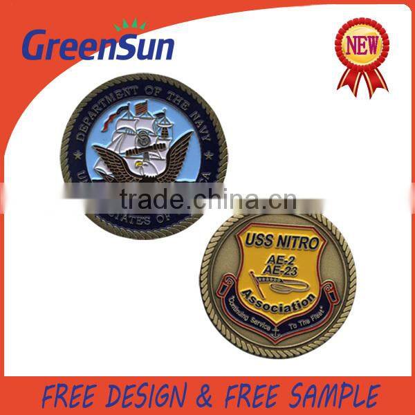 Soft Enamel Metal Make Custom Coin