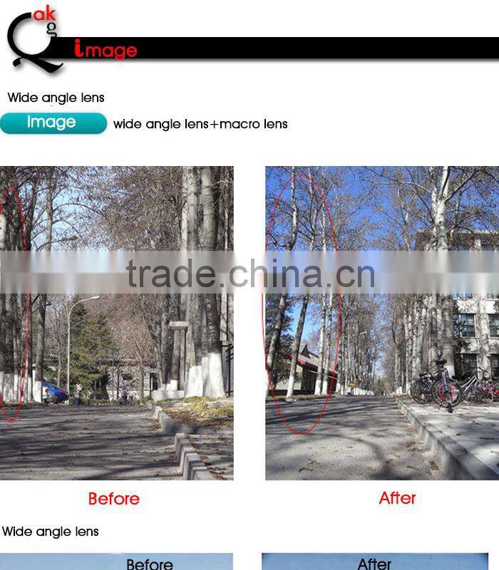 magnifying lens wide angle lens+macro lens+fisheye lens for phone
