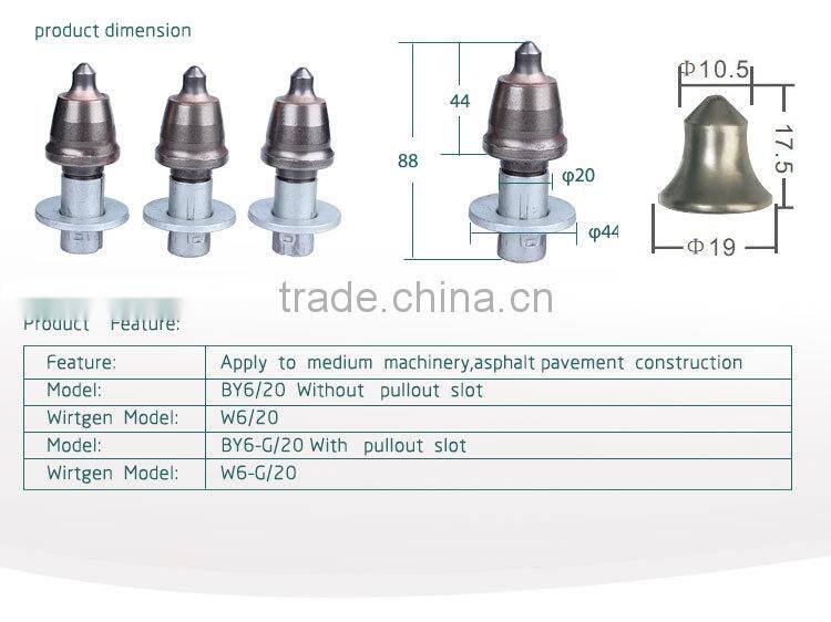 strong abrasive resistance road milling metal drill bit of medium milling machine
