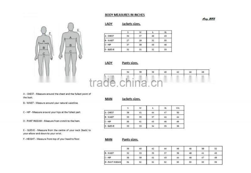 2016 New Design Colour Contrast Mens Padded Ski Jacket