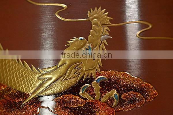 Dragon Makie Lacquer Orin Pure Gold Makie Made in Japan