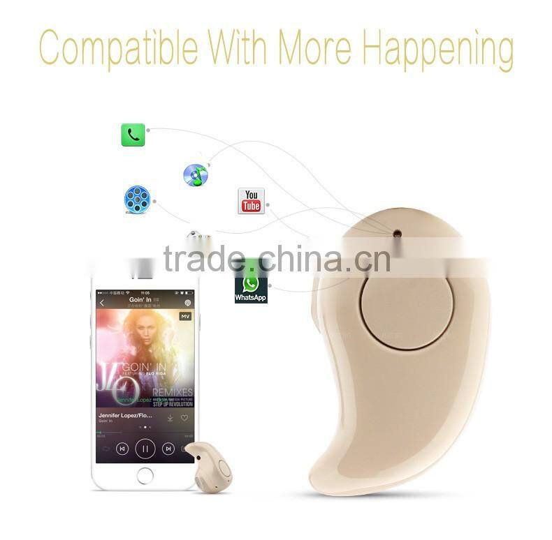 2016 popular and fashionable S530 micro bluetooth earpiece invisible spy earbud