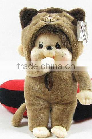 Blue stitch monchhichi plush doll