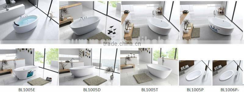 Top sale Seasummer Acrylic overflow bathtub manufacturer with mix valve shower