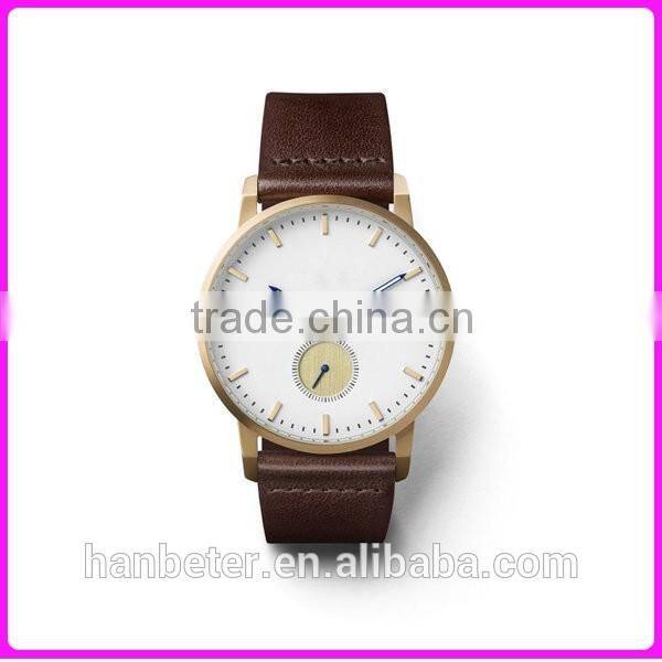 Newest design oem women watches 2016 custom made watches with calf leather