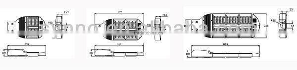 IP65 led street light/6000K-6500K solar led street light/street light led