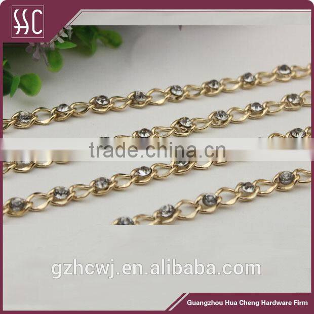 shiny diamond metal chain, metal handbag chain, Guangzhou metal chain