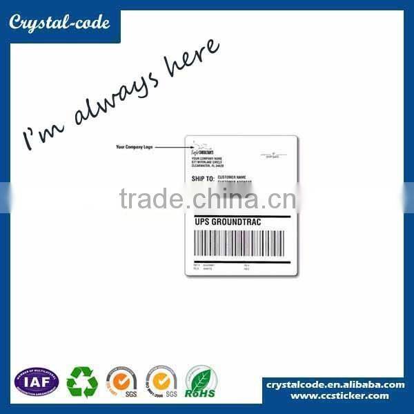 Shipping label self adhesive private label drop shipping