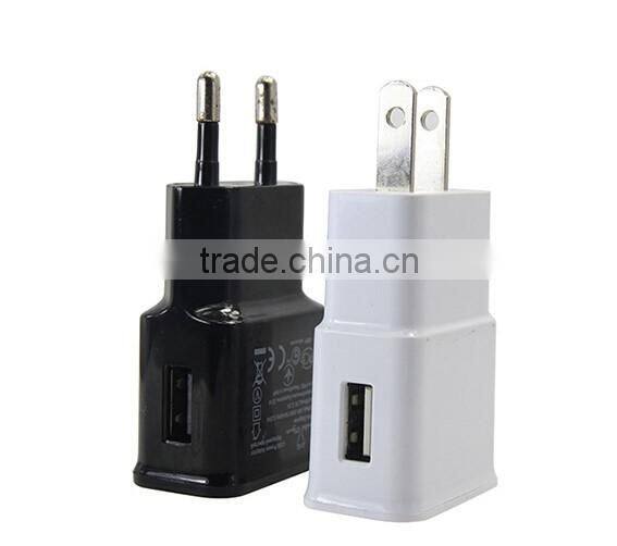 Mini EU/US Plug Home Travel Dual Port AC USB Wall Charger for iPhone for Samsung