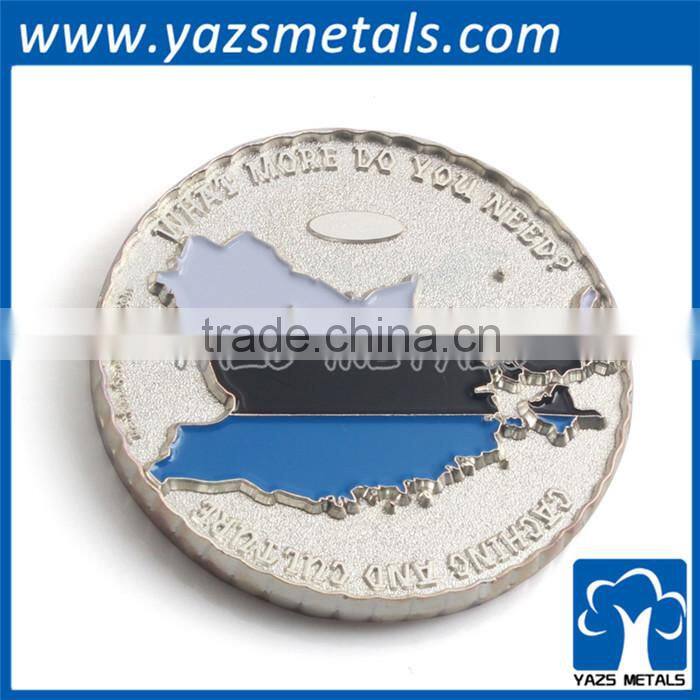 custom design engrave metal timer coin