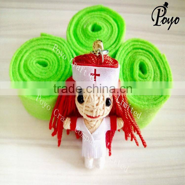 nurse voodoo doll pone pandant Handmade souvenir