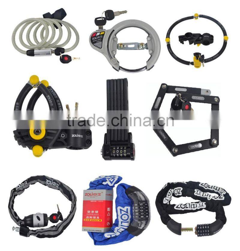 hot selling good quality anti-theft bicycle spiral lock