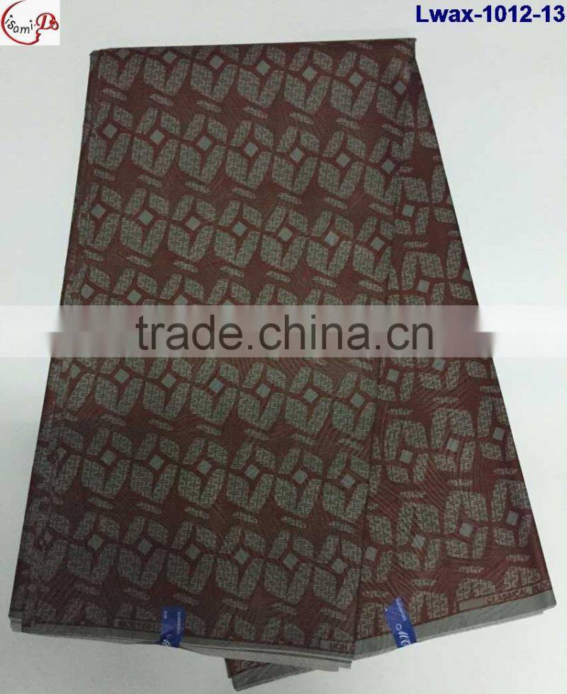 Lwax-1012-19 multicolor design African Jacquard style cheap wholesale african wax fabric