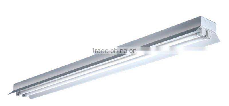 Fluorescent T8 lighting batten 2x36w with bracket