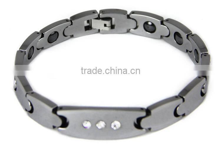 Crystals Cross Tungsten Steel Brazil Hematite Magnetic Energy Stone Therapy Pure Tungsten Bracelet