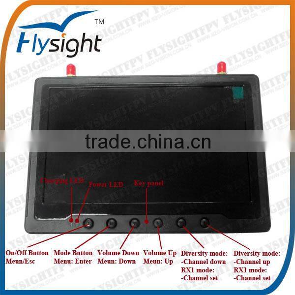 D669 7" 5.8GHz FPV Diversity Wireless LCD Monitor and Transmitter Kit for Gopro Quadcopter