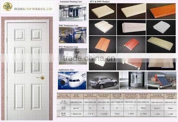 Good quality fiberglass door WG-8'F01