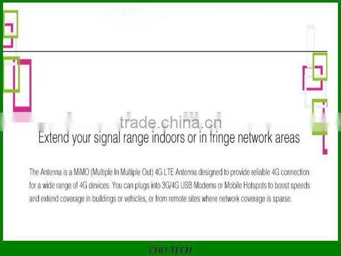 ZTE 4G Signal Amplifier Antenna 49dBi TS9 For HUAWEI E589 E392 ZTE MF61 MF62 aircard 753s 754s760s