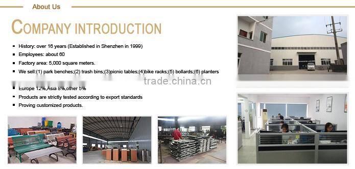 Floor mounted bike parking stand for public facilities