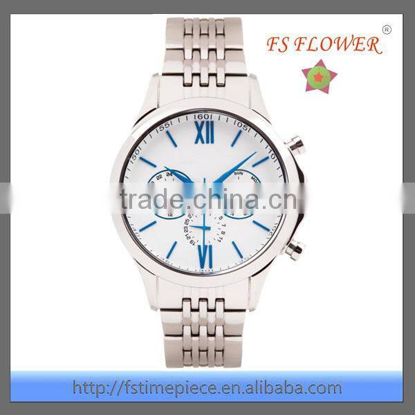 FS FLOWER - Watch Luxury Men High Quality Stainless Steel Fake Brand Watches
