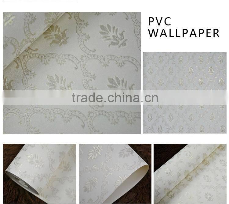 2016 new pvc wallpaper with beautiful designs