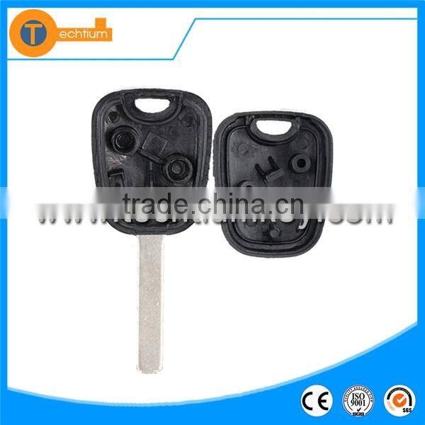 transponder car keys fobs blank for Citroen c3 c2 key cover fob case blank key shell with 307 VA2 blade NO groove on blade