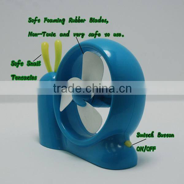 China Supplier provide New product factory price Snail Fan, Promotional Office Fan