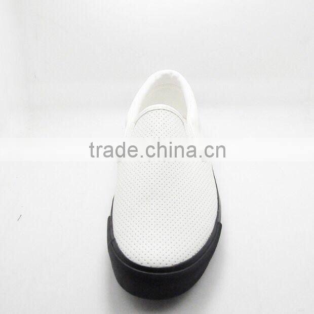 Men loafer shoes young PU punch holes shoes casual cool man shoes