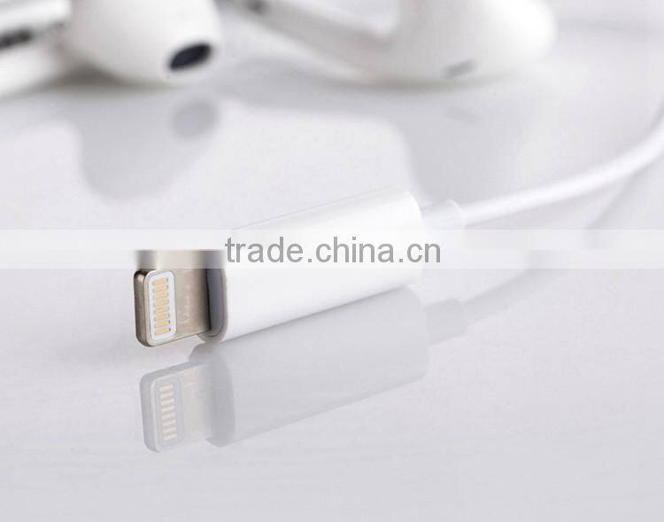 For 8 Pin Digital Earphone Wired Headset Earbuds No Volume Control Without Mic for iPhone 7 7 Plus Earphone