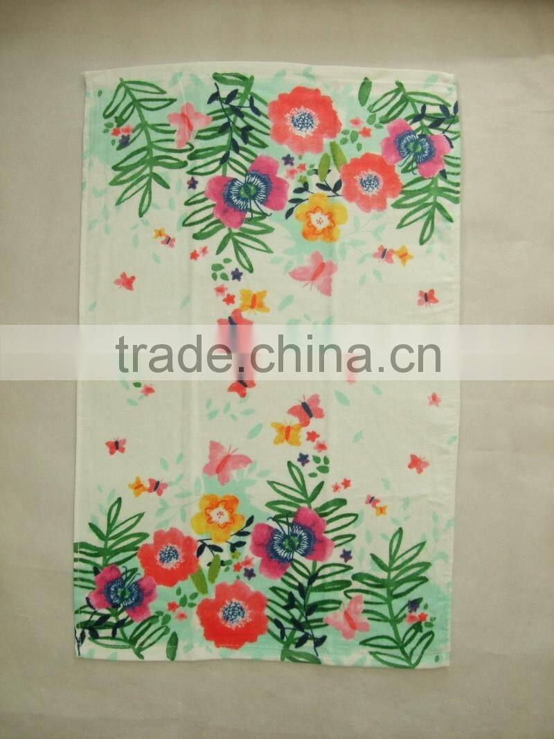 reactive print kitchen cotton velour tea towel print towels textiles china supplier bulk buy from china