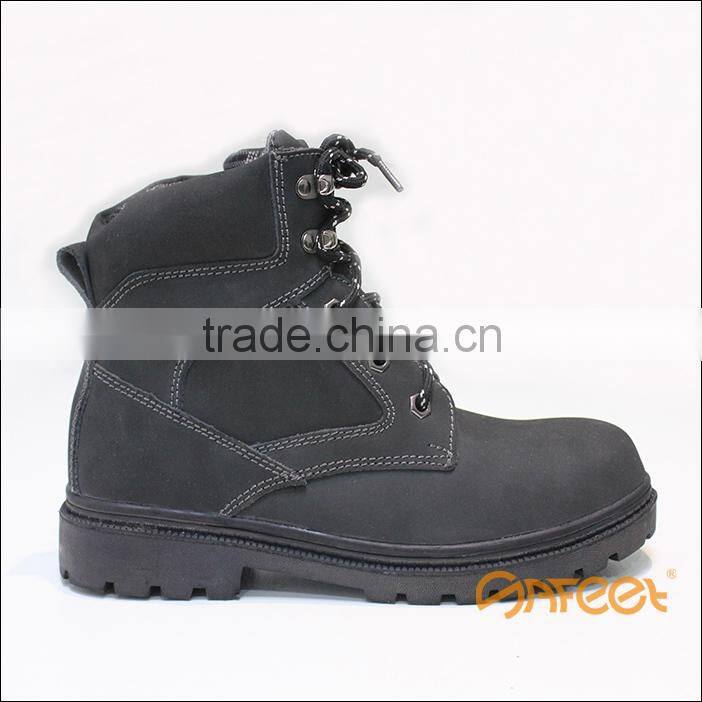 TOP Quality Black Steel Safety Shoes, Engineering Working Safety Shoes SA-2205